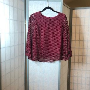 NWT Anthropologie VanessaVirginia Mauve Top